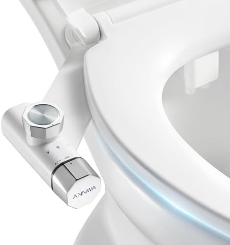 Ultra slim bidet attachment with stainless steel