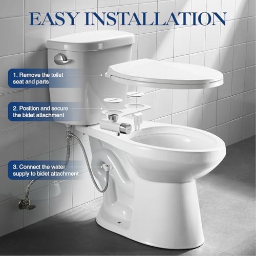 Ultra slim bidet attachment with stainless steel — photo 5