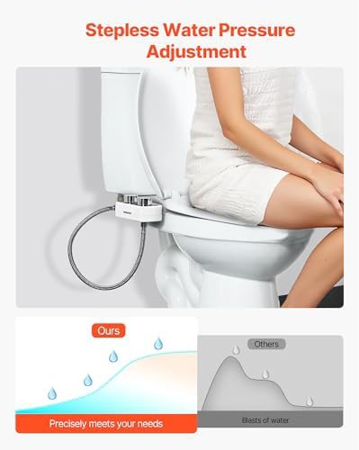 White non electric dual nozzle bidet attachment — photo 3