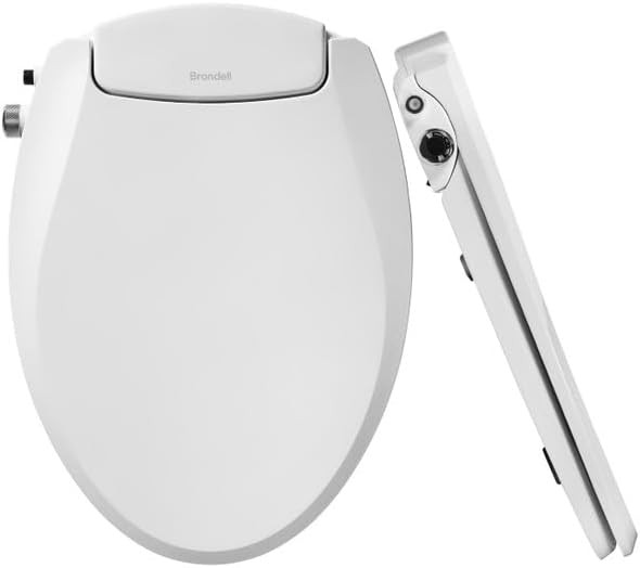 Round non electric self cleaning bidet seat