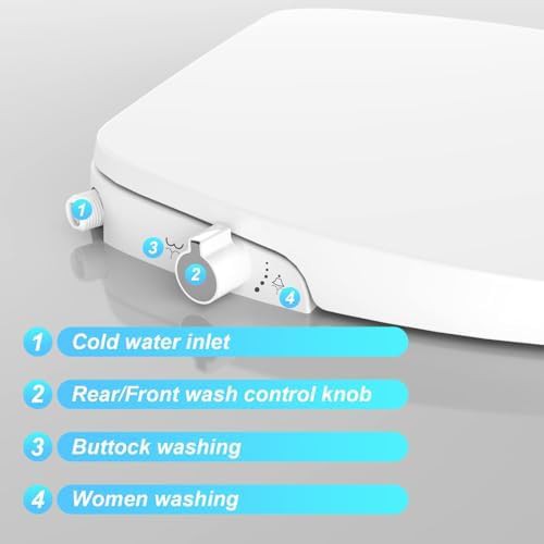 Elongated white bidet seat with dual nozzles — photo 4
