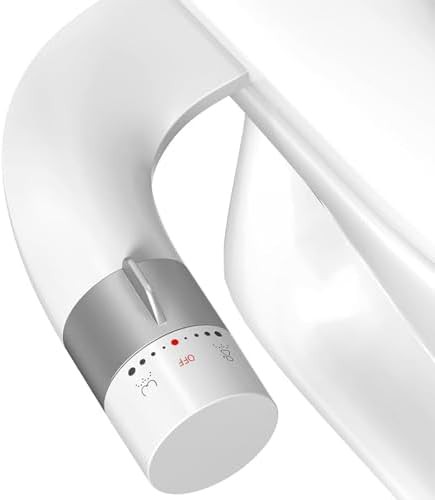 Ultra-slim non-electric bidet toilet attachment