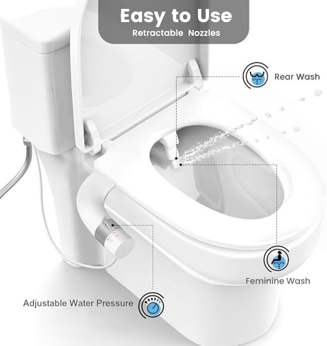 Ultra-slim non-electric bidet toilet attachment — photo 3