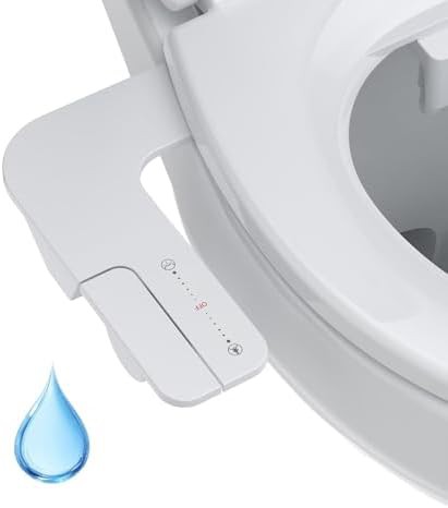 White bidet attachment with paddle shifters