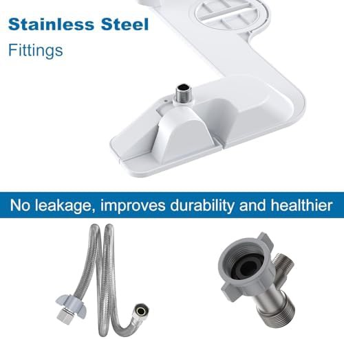 White bidet attachment with paddle shifters — photo 4