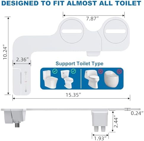 White bidet attachment with paddle shifters — photo 5