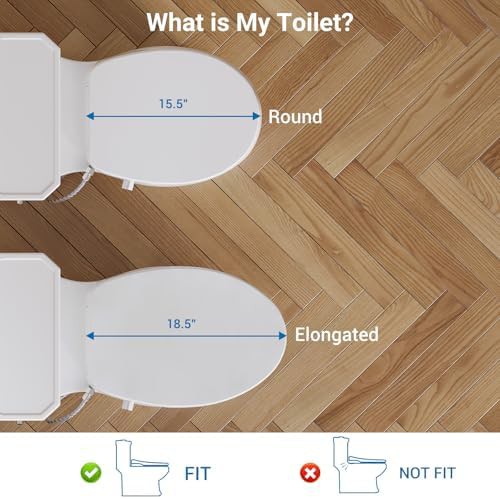 Round white non-electric bidet toilet seat — photo 5