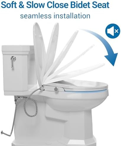 White round non electric bidet seat — photo 4