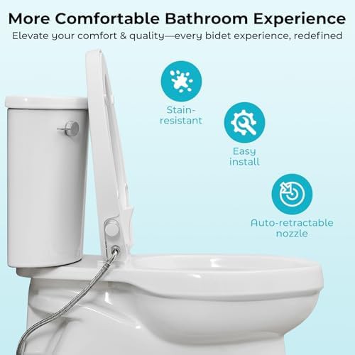 Elongated non-electric quiet close bidet seat — photo 5