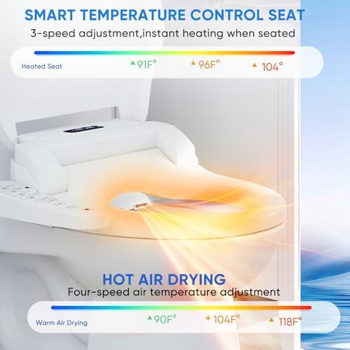 Elongated heated seat with warm dryer — photo 4