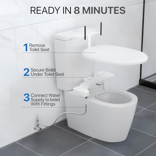 Ultra slim dual nozzle bidet attachment — photo 5