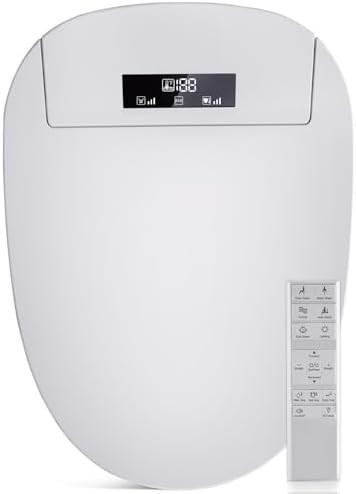 Elongated smart bidet seat with dryer
