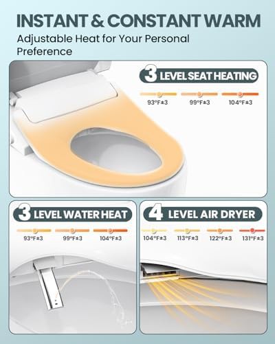 Elongated electric seat with warm air dryer — photo 4