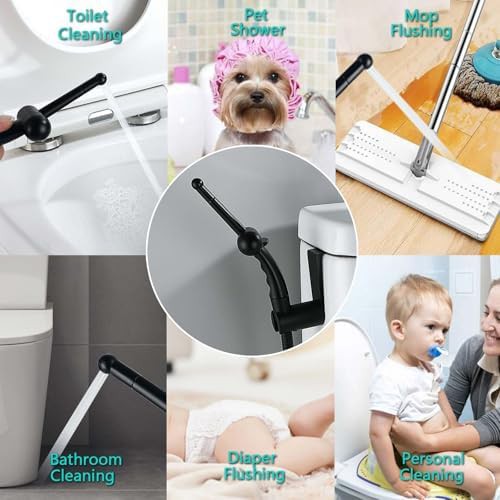 Ergonomic matte black bidet sprayer — photo 3
