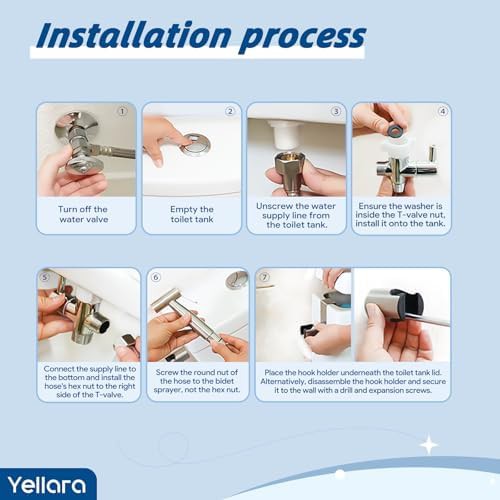 Handheld bidet sprayer with adjustable pressure set — photo 5