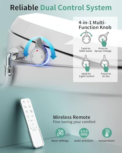 Electric bidet seat with dual nozzles — photo 4