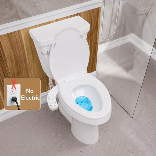 Elongated toilet bidet seat with dual nozzles — photo 3