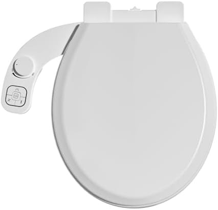 Non-electric round toilet bidet seat