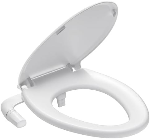 Elongated bidet toilet seat with soft close