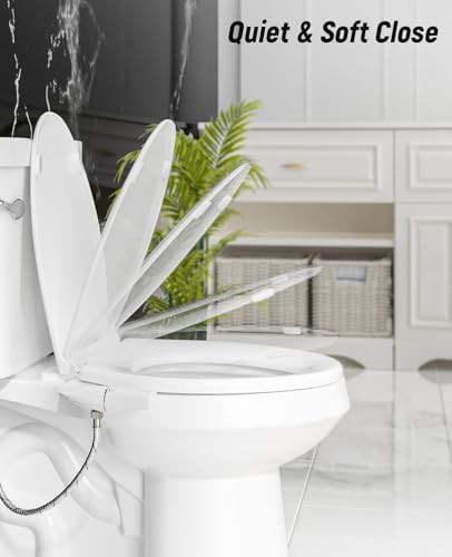 Elongated bidet toilet seat with soft close — photo 3