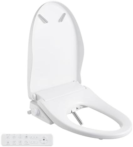 Smart bidet seat with remote and dryer