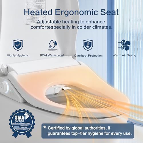 Smart bidet seat with remote and dryer — photo 3