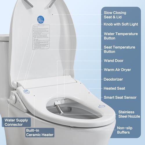 Smart bidet seat with remote and dryer — photo 5