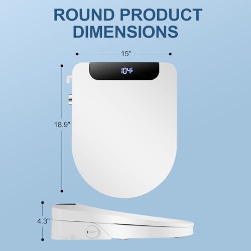 IYTATA electric round bidet toilet seat — photo 5