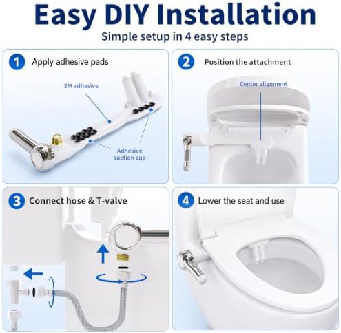Ultra slim dual nozzle bidet attachment — photo 3
