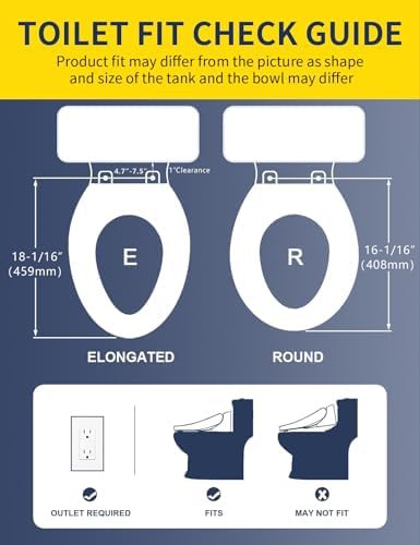 Round heated bidet seat with dryer — photo 5