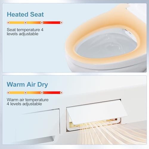 Elongated bidet seat with warm air dryer — photo 3