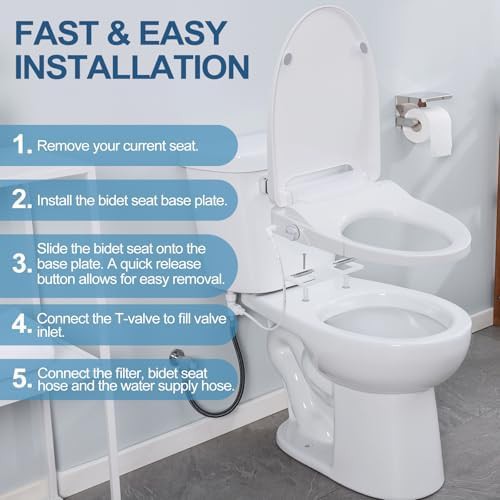 Elongated bidet seat with warm air dryer — photo 4