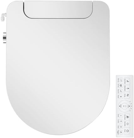 Round bidet seat with heated seating