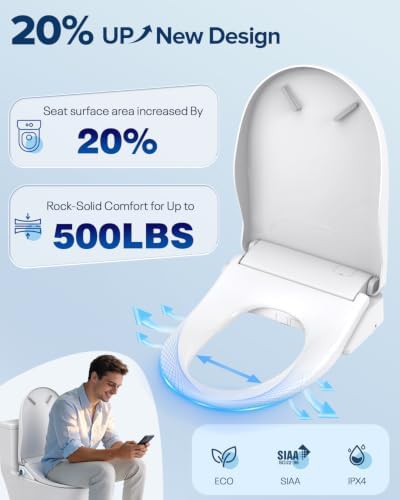 Warm water bidet with foam shield — photo 3