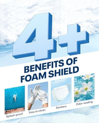 Warm water bidet with foam shield — photo 4