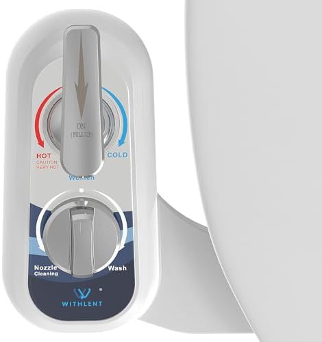 Left handed hot and cold bidet attachment