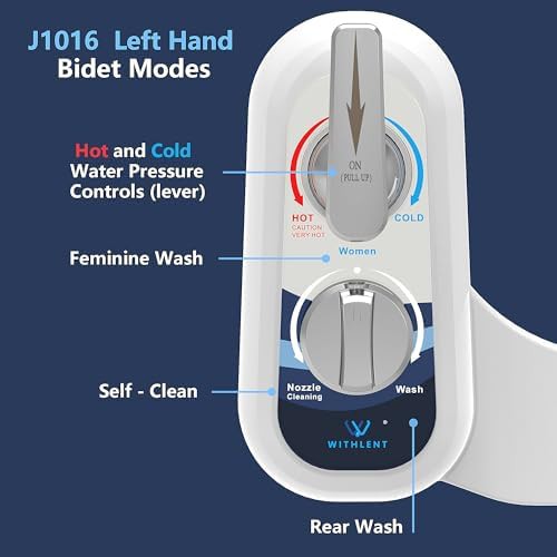 Left handed hot and cold bidet attachment — photo 3