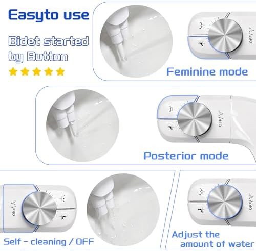 Ultra thin dual nozzle bidet attachment — photo 5