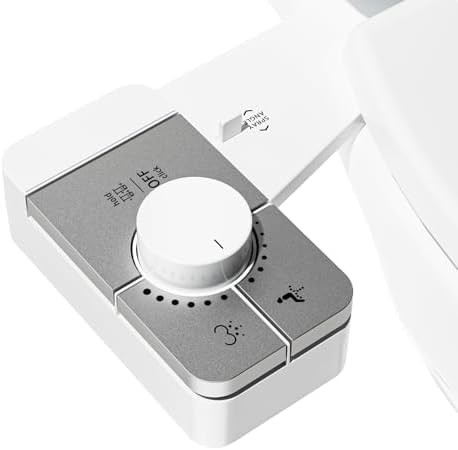 Silver bidet attachment with angle control