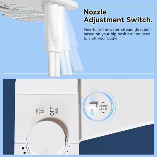 White non electric dual nozzle bidet attachment — photo 3