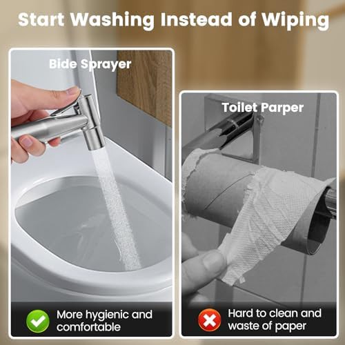 Adjustable flow handheld bidet attachment — photo 5
