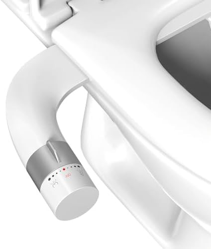 Basic ultra slim dual nozzle bidet attachment