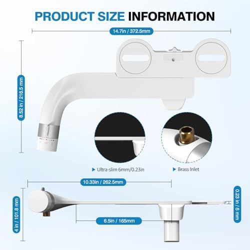 Basic ultra slim dual nozzle bidet attachment — photo 4