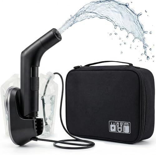 Rechargeable bidet sprayer with 5L water bag