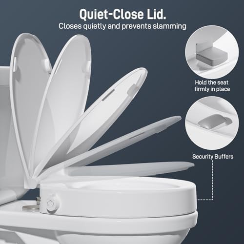 Raised toilet seat with integrated bidet — photo 5
