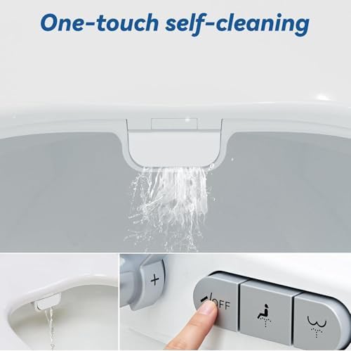 Elongated D-shape bidet toilet seat — photo 5