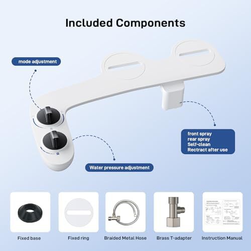Dual nozzle bidet attachment for feminine wash — photo 3