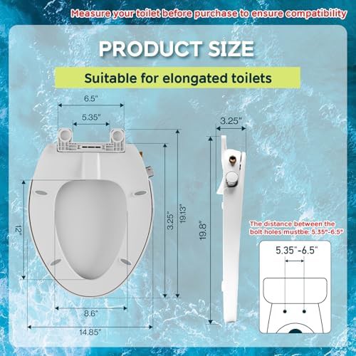Non electric dual nozzle elongated seat — photo 5