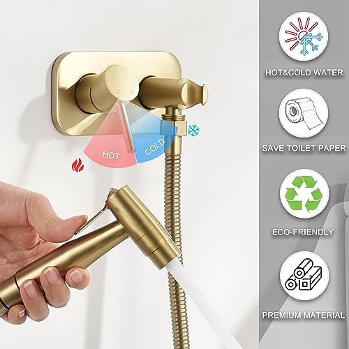 Brass hot and cold mixer sprayer — photo 5