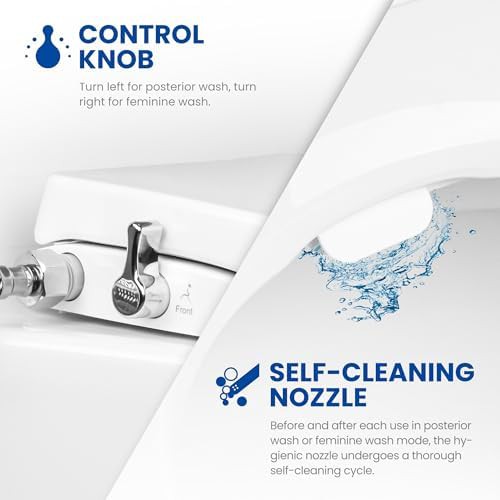 Non-electric elongated dual nozzle bidet seat — photo 3